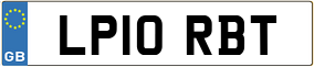 Trailer License Plate